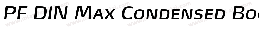 PF DIN Max Condensed Book字体转换